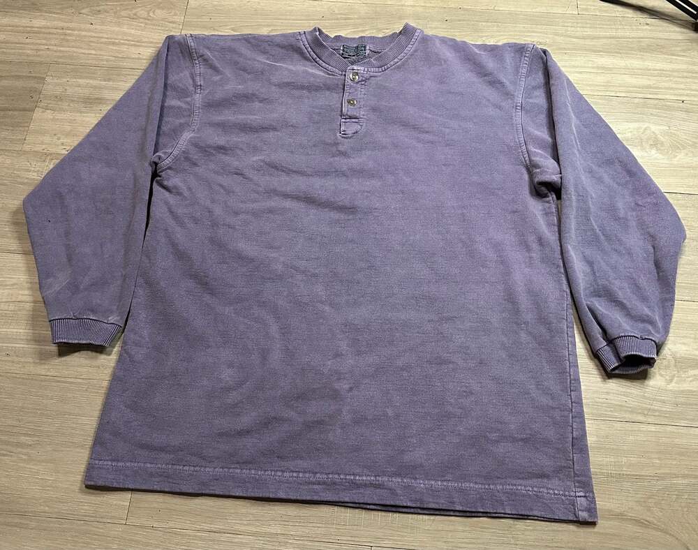 Vintage McIntosh & Seymour Soccer Gear Rugby Long Sleeve Henley Shirt